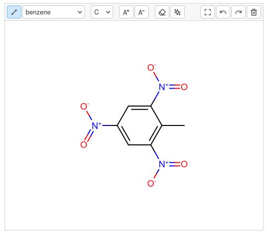 2,4,6-trinitrotoluene drawn with the new component