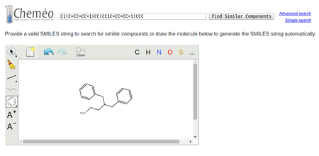 Graphical input may be easier than hand writing a SMILES
string.